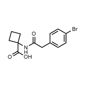 1-(2-(4-Bromophenyl)acetamido)cyclobutane-1-carboxylic acid|CS-1169777