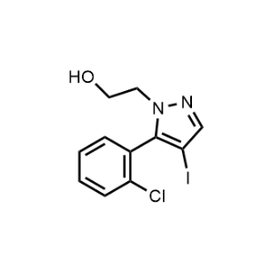 2-(5-(2-Chlorophenyl)-4-iodo-1H-pyrazol-1-yl)ethan-1-ol|CS-1169855