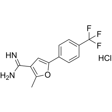 2-Methyl-5-(4-(trifluoromethyl)phenyl)furan-3-carboximidamide hydrochloride|CS-1169991