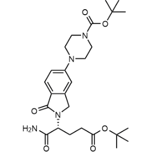 Tert-butyl (R)-4-(2-(1-amino-5-(tert-butoxy)-1,5-dioxopentan-2-yl)-1-oxoisoindolin-5-yl)piperazine-1-carboxylate|CS-1170235
