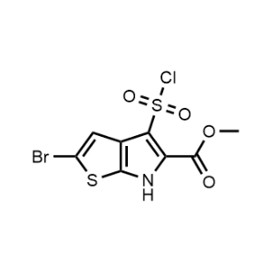 6H-Thieno[2,3-b]pyrrole-5-carboxylic acid, 2-bromo-4-(chlorosulfonyl)-, methyl ester|CS-1170357