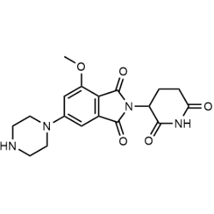 2-(2,6-Dioxopiperidin-3-yl)-4-methoxy-6-(piperazin-1-yl)isoindoline-1,3-dione|CS-1170414