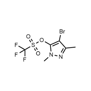 4-Bromo-1,3-dimethyl-1H-pyrazol-5-yl 1,1,1-trifluoromethanesulfonate|CS-1170431