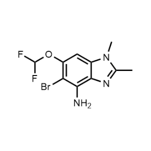 5-Bromo-6-(difluoromethoxy)-1,2-dimethyl-1H-benzo[d]imidazol-4-amine|CS-1171844