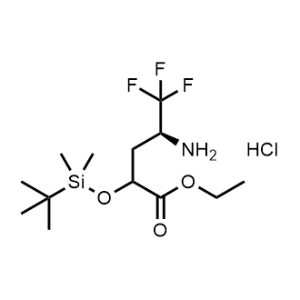 Ethyl (4S)-4-amino-2-((tert-butyldimethylsilyl)oxy)-5,5,5-trifluoropentanoate hydrochloride|CS-1171846