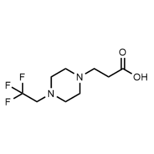 3-(4-(2,2,2-Trifluoroethyl)piperazin-1-yl)propanoic acid|CS-1171950