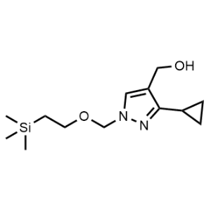 (3-Cyclopropyl-1-((2-(trimethylsilyl)ethoxy)methyl)-1H-pyrazol-4-yl)methanol|CS-1172525