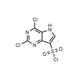2,4-Dichloro-5H-pyrrolo[3,2-d]pyrimidine-7-sulfonyl chloride|CS-1172540
