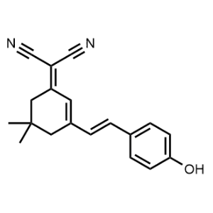 2-[3-[2-(4-Hydroxyphenyl)ethenyl]-5,5-dimethyl-2-cyclohexen-1-ylidene]propanedinitrile|CS-1172932