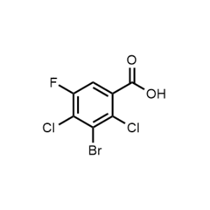3-Bromo-2,4-dichloro-5-fluorobenzoic acid Fenfloxacin impurity|CS-1173003