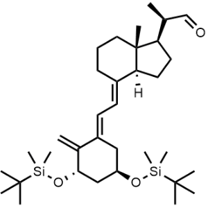(R)-2-((1R,3aS,7aR,E)-4-((E)-2-((3S,5R)-3,5-Bis((tert-butyldimethylsilyl)oxy)-2-methylenecyclohexylidene)ethylidene)-7a-methyloctahydro-1H-inden-1-yl)propanal Calcitriol impurity|CS-1173017