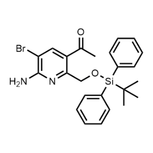 1-(6-Amino-5-bromo-2-(((tert-butyldiphenylsilyl)oxy)methyl)pyridin-3-yl)ethan-1-one|CS-1173833