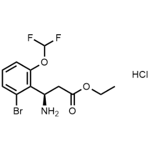 Ethyl (R)-3-amino-3-(2-bromo-6-(difluoromethoxy)phenyl)propanoate hydrochloride|CS-1174161