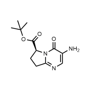 tert-Butyl (S)-3-amino-4-oxo-4,6,7,8-tetrahydropyrrolo[1,2-a]pyrimidine-6-carboxylate|CS-1174370