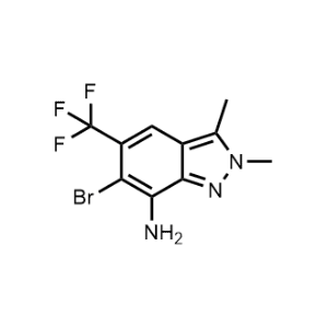 6-Bromo-2,3-dimethyl-5-(trifluoromethyl)-2H-indazol-7-amine|CS-1174454