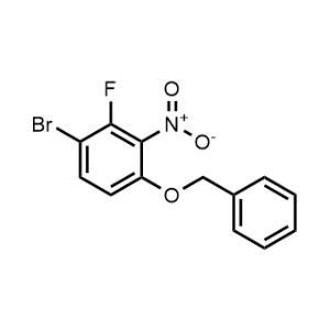1-(Benzyloxy)-4-bromo-3-fluoro-2-nitrobenzene|CS-1174790