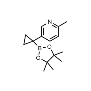 2-Methyl-5-(1-(4,4,5,5-tetramethyl-1,3,2-dioxaborolan-2-yl)cyclopropyl)pyridine|CS-1174799