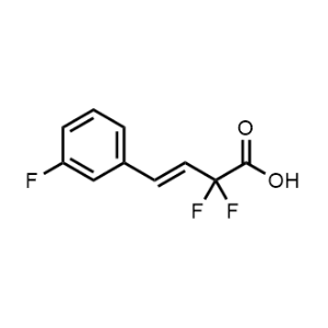 (E)-2,2-Difluoro-4-(3-fluorophenyl)but-3-enoic acid|CS-1174819