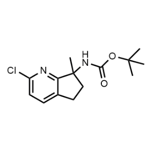 tert-Butyl (2-chloro-7-methyl-6,7-dihydro-5H-cyclopenta[b]pyridin-7-yl)carbamate|CS-1175445