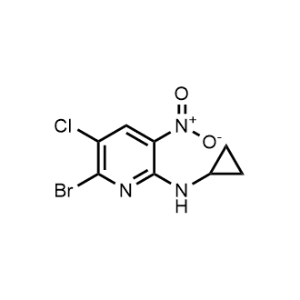 6-Bromo-5-chloro-N-cyclopropyl-3-nitropyridin-2-amine|CS-1175619