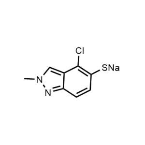 Sodium 4-chloro-2-methyl-2H-indazole-5-thiolate|CS-1175703
