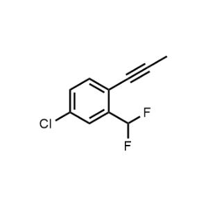 4-Chloro-2-(difluoromethyl)-1-(prop-1-yn-1-yl)benzene|CS-1176324
