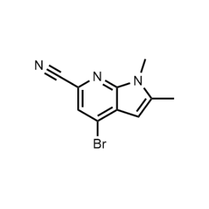 4-Bromo-1,2-dimethyl-1H-pyrrolo[2,3-b]pyridine-6-carbonitrile|CS-1176386