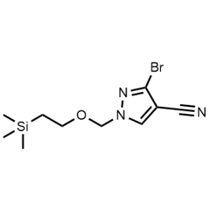 3-Bromo-1-((2-(trimethylsilyl)ethoxy)methyl)-1H-pyrazole-4-carbonitrile|CS-1176431