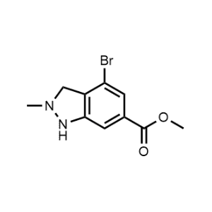 Methyl 4-bromo-2-methyl-2,3-dihydro-1H-indazole-6-carboxylate|CS-1176477