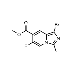 Methyl 1-bromo-6-fluoro-3-methylimidazo[1,5-a]pyridine-7-carboxylate|CS-1176722