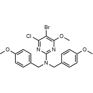 5-Bromo-4-chloro-6-methoxy-N,N-bis[(4-methoxyphenyl)methyl]-2-pyrimidinamine|CS-1177119