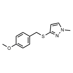 3-((4-Methoxybenzyl)thio)-1-methyl-1H-pyrazole(97%)|CS-1177546