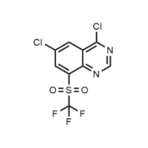 4,6-Dichloro-8-((trifluoromethyl)sulfonyl)quinazoline|CS-1177646