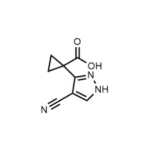 1-(4-Cyano-1H-pyrazol-3-yl)cyclopropane-1-carboxylic acid|CS-1177683