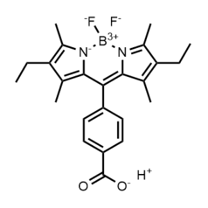 Hydrogen 4-(2,8-diethyl-5,5-difluoro-1,3,7,9-tetramethyl-5H-4lambda4,5lambda4-dipyrrolo[1,2-c:2',1'-f][1,3,2]diazaborinin-10-yl)benzoate|CS-1179117