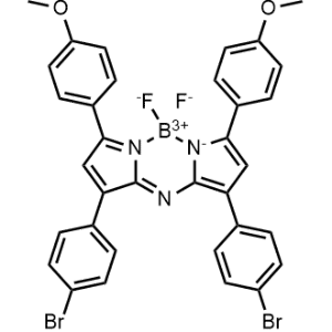 1,9-Bis(4-bromophenyl)-5,5-difluoro-3,7-bis(4-methoxyphenyl)-5H-4lambda4,5lambda4-dipyrrolo[1,2-c:2',1'-f][1,3,5,2]triazaborinine|CS-1179118
