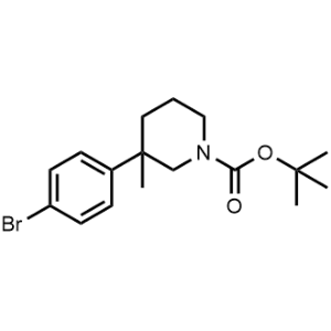 1,1-Dimethylethyl 3-(4-bromophenyl)-3-methyl-1-piperidinecarboxylate|CS-1179156