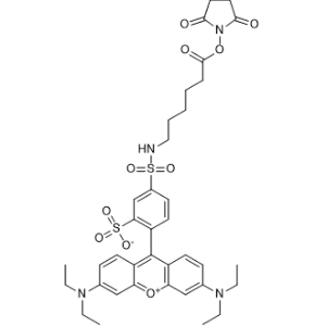 2-(3,6-Bis(diethylamino)xanthylium-9-yl)-5-(N-(6-((2,5-dioxopyrrolidin-1-yl)oxy)-6-oxohexyl)sulfamoyl)benzenesulfonate|CS-1179170
