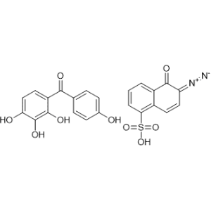 6-Diazo-5-oxo-5,6-dihydronaphthalene-1-sulfonic acid compound with (4-hydroxyphenyl)(2,3,4-trihydroxyphenyl)methanone 1:1|CS-1179266