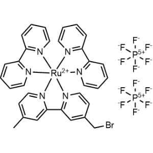 Bis(2,2'-bipyridine-κN1,κN1')[4-(bromomethyl)-4'-methyl-2,2'-bipyridine-κN1,κN1']-ruthenium(2+) hexafluorophosphate(1:2)|CS-1179375