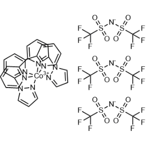 Cobalt(3+), bis[6-(1H-pyrazol-1-yl-κN2)-2,2′-bipyridine-κN1,κN1′]-, (OC-6-33′)-, salt with 1,1,1-trifluoro-N-[(trifluoromethyl)sulfonyl]methanesulfonamide (1:3), (OC-6-33′)-|CS-1179491