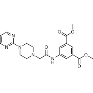 Dimethyl 5-(2-(4-(pyrimidin-2-yl)piperazin-1-yl)acetamido)isophthalate|CS-1179597