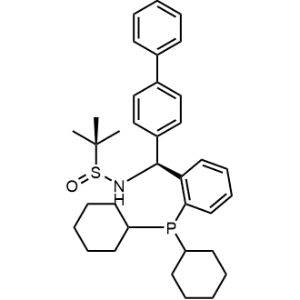 N-((S)-[1,1'-Biphenyl]-4-yl(2-(dicyclohexylphosphanyl)phenyl)methyl)-2-methylpropane-2-sulfinamide|CS-1179757
