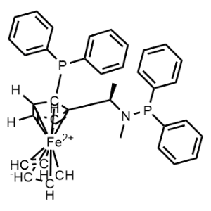 (Rp)-1-[(R)-2-Diphenylphosphinoferrocenyl](N-methyl)(N-diphenylphosphino)ethylamine|CS-1179778