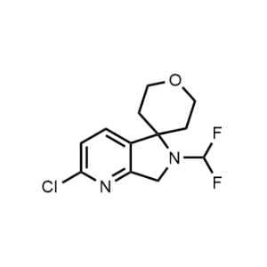 2'-Chloro-6'-(difluoromethyl)-2,3,5,6,6',7'-hexahydrospiro[pyran-4,5'-pyrrolo[3,4-b]pyridine]|CS-1179942
