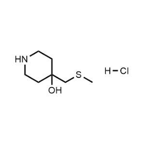 4-((Methylthio)methyl)piperidin-4-ol hydrochloride|CS-1180391