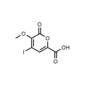 4-Iodo-3-methoxy-2-oxo-2H-pyran-6-carboxylic acid|CS-1180603