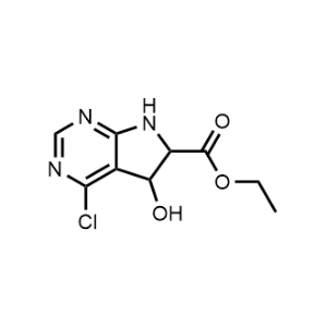 Ethyl 4-chloro-5-hydroxy-6,7-dihydro-5H-pyrrolo[2,3-d]pyrimidine-6-carboxylate|CS-1180800