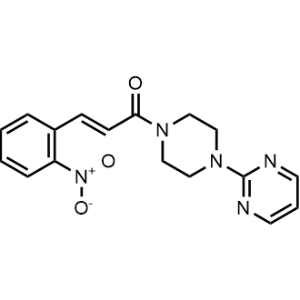 3-(2-Nitrophenyl)-1-(4-(pyrimidin-2-yl)piperazin-1-yl)prop-2-en-1-one|CS-1180899