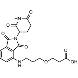 3-(3-((2-(2,6-Dioxopiperidin-3-yl)-1,3-dioxoisoindolin-4-yl)amino)propoxy)propanoic acid|CS-1181009